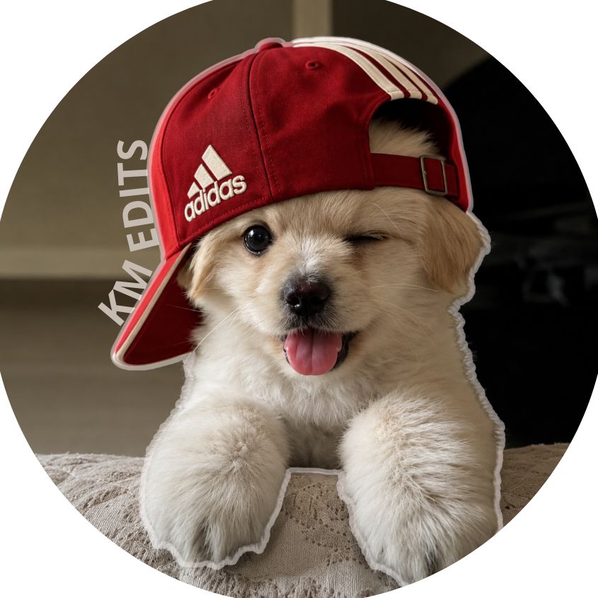 Foto original do perfil KM Edits no TikTok